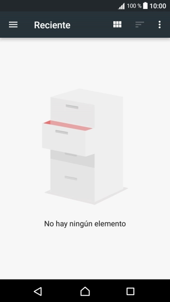 Desliza el dedo hacia la derecha por la pantalla. Desliza el dedo hacia la derecha por la pantalla.