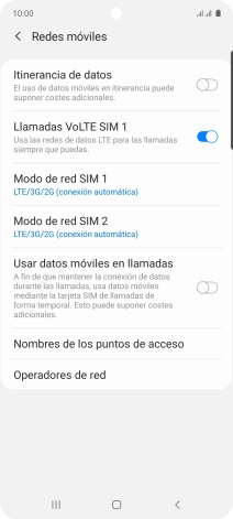 Pulsa Modo de red ‹SIM›.