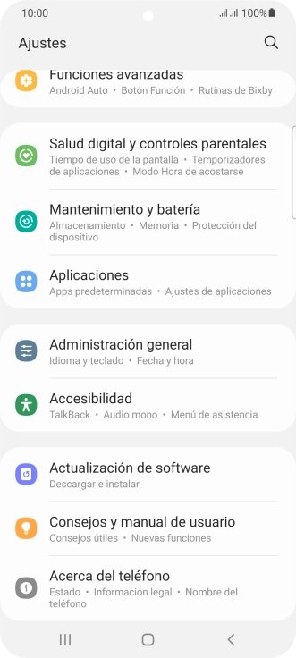 Pulsa Aplicaciones.