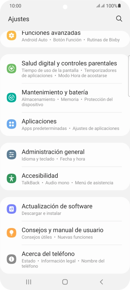 Pulsa Aplicaciones.