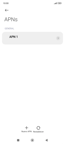Pulsa Nuevo APN.