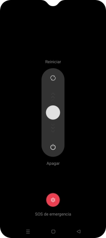 Pulsa el círculo y arrástralo hacia abajo.