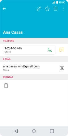 Pulsa el número de teléfono.