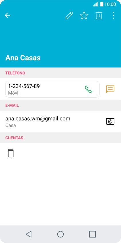 Pulsa el número de teléfono.
