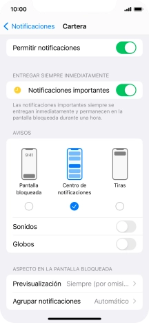Pulsa el indicador junto a 