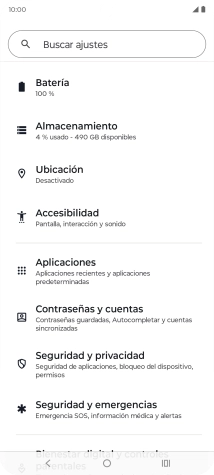 Pulsa Contraseñas y cuentas.