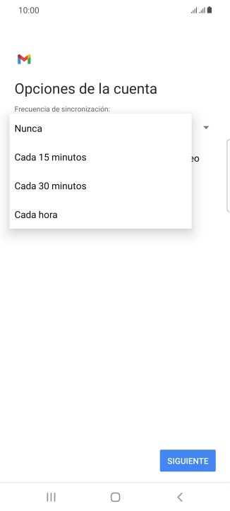 Pulsa el ajuste deseado.