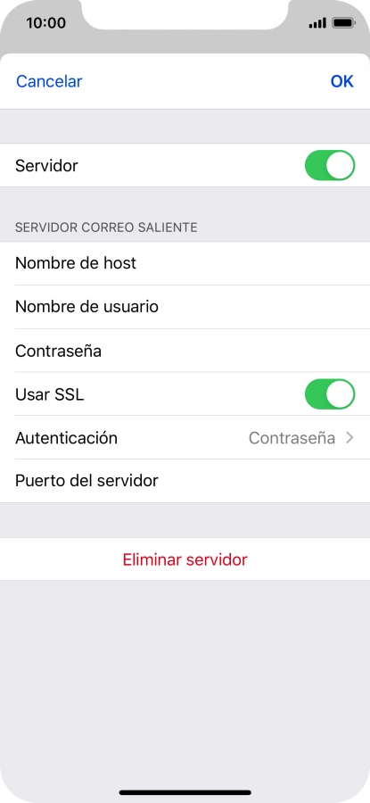 Pulsa el indicador junto a 