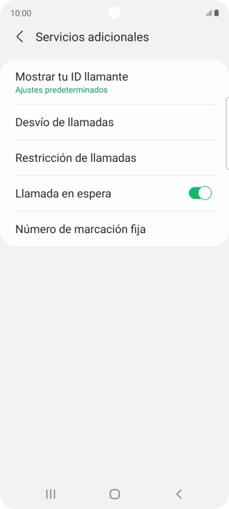 Pulsa el indicador junto a 