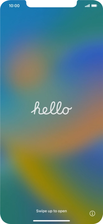 Desliza el dedo hacia arriba desde la parte inferior de la pantalla.