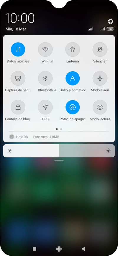 Pulsa el icono de modo de sonido las veces que sean necesarias para activar o desactivar el modo silencioso.