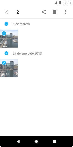 Pulsa el icono de compartir. Pulsa el icono de compartir.