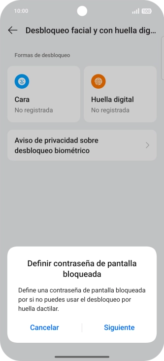 Pulsa Siguiente.