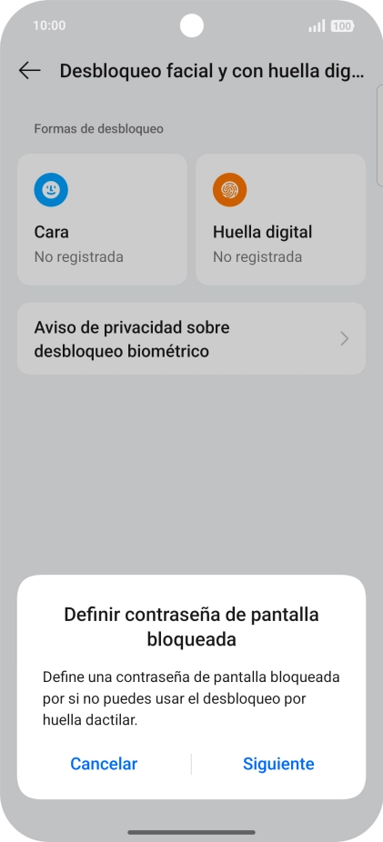 Pulsa Siguiente.