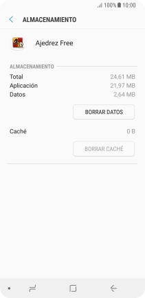 Pulsa la tecla de inicio para terminar y regresar a la pantalla de inicio.