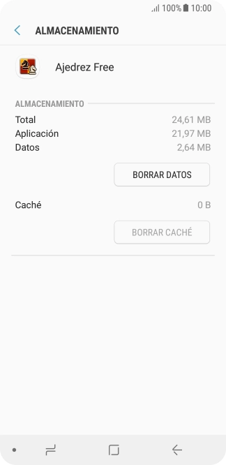 Pulsa la tecla de inicio para terminar y regresar a la pantalla de inicio.