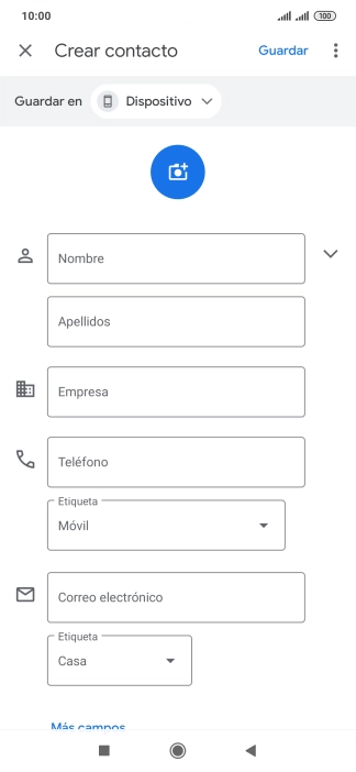 Pulsa Nombre e introduce el nombre deseado. Pulsa Nombre e introduce el nombre deseado.