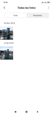 Mantén pulsados la imagen o el videoclip deseados durante unos instantes.