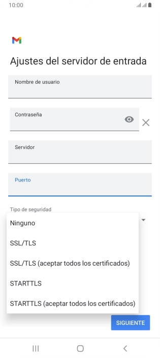 Pulsa Ninguno.