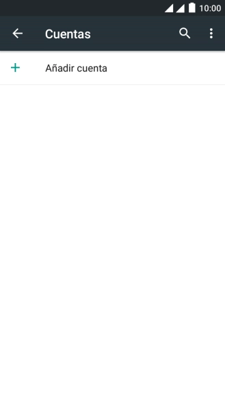 Pulsa Añadir cuenta.