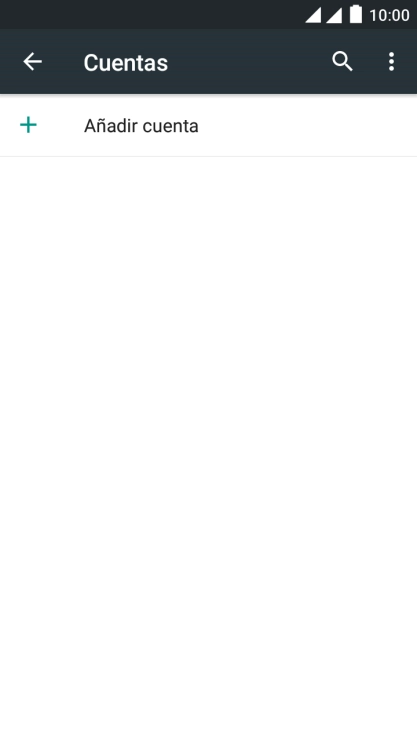 Pulsa Añadir cuenta.