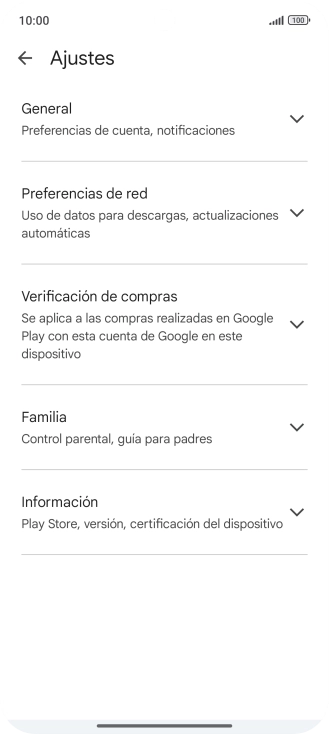 Pulsa Preferencias de red.