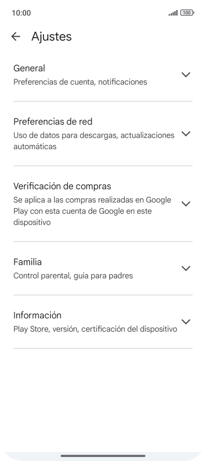 Pulsa Preferencias de red.