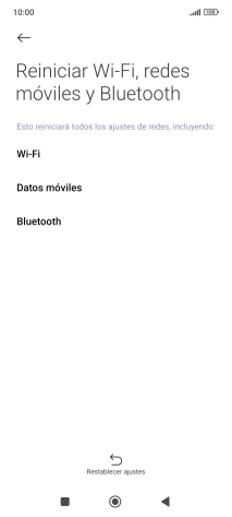 Pulsa Restablecer ajustes.