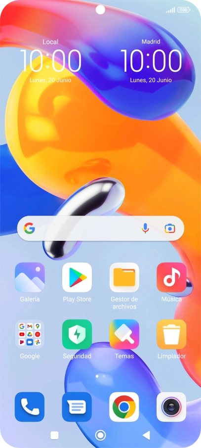Pulsa la tecla de aplicaciones.