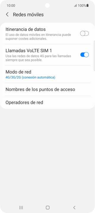 Pulsa Operadores de red.