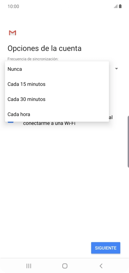 Pulsa el ajuste deseado.