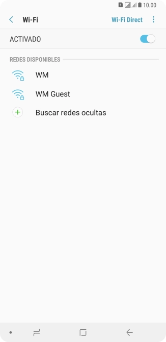 Pulsa la red wifi deseada.
