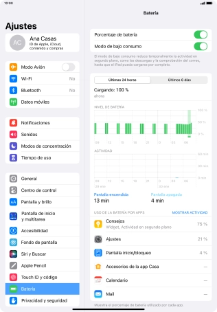 Desliza el dedo hacia arriba desde la parte inferior de la pantalla para terminar y volver a la pantalla de inicio. Desliza el dedo hacia arriba desde la parte inferior de la pantalla para terminar y volver a la pantalla de inicio.