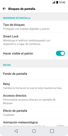 Pulsa Tipo de bloqueo.