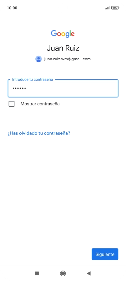 Pulsa Siguiente.