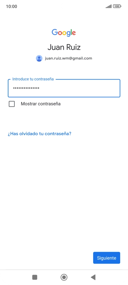 Pulsa Siguiente.