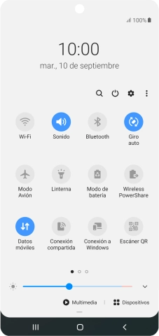 Pulsa el icono de ajustes.