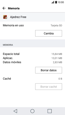 Pulsa la tecla de inicio para terminar y regresar a la pantalla de inicio.