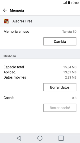 Pulsa la tecla de inicio para terminar y regresar a la pantalla de inicio.