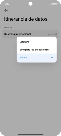 Pulsa el ajuste deseado para activar o desactivar la función.
