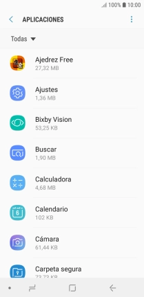 Pulsa la app deseada.