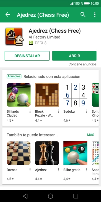 Pulsa la tecla de inicio para terminar y regresar a la pantalla de inicio.
