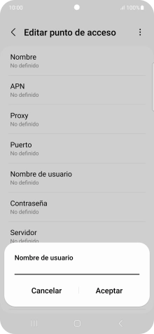 Introduce wap@wap y pulsa Aceptar.