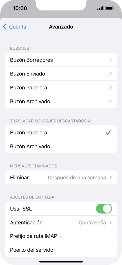 Pulsa el indicador junto a 