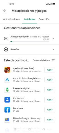 Pulsa la app deseada.