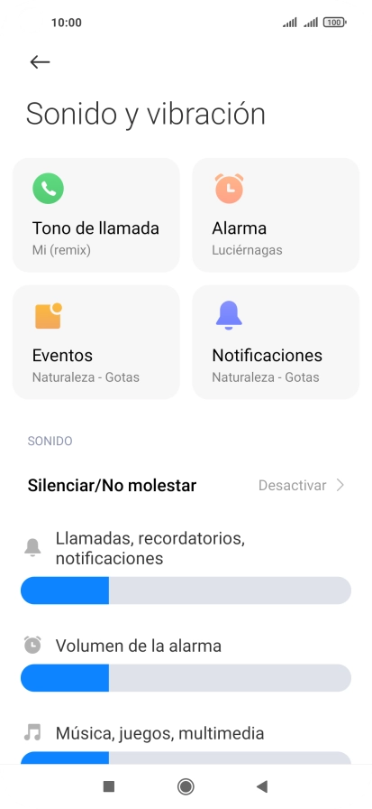 Pulsa Tono de llamada.