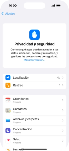 Pulsa Localización.