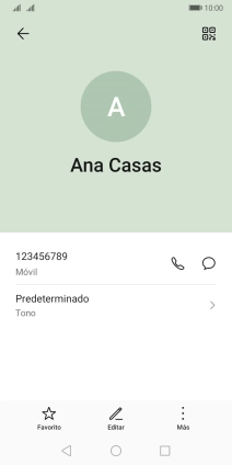 Pulsa el número de teléfono.