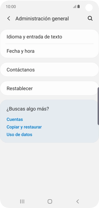 Pulsa Fecha y hora.