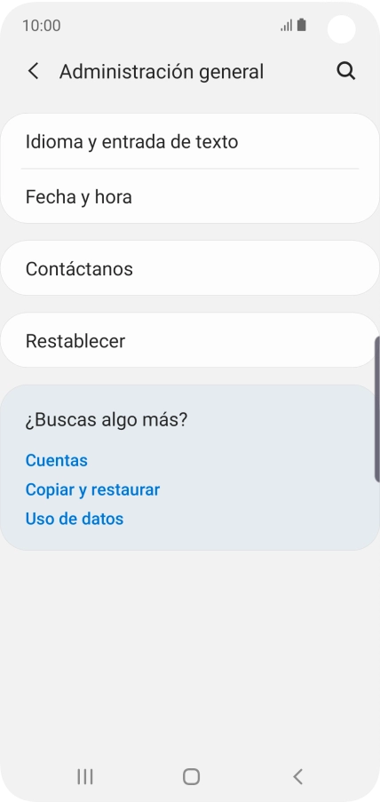 Pulsa Fecha y hora.
